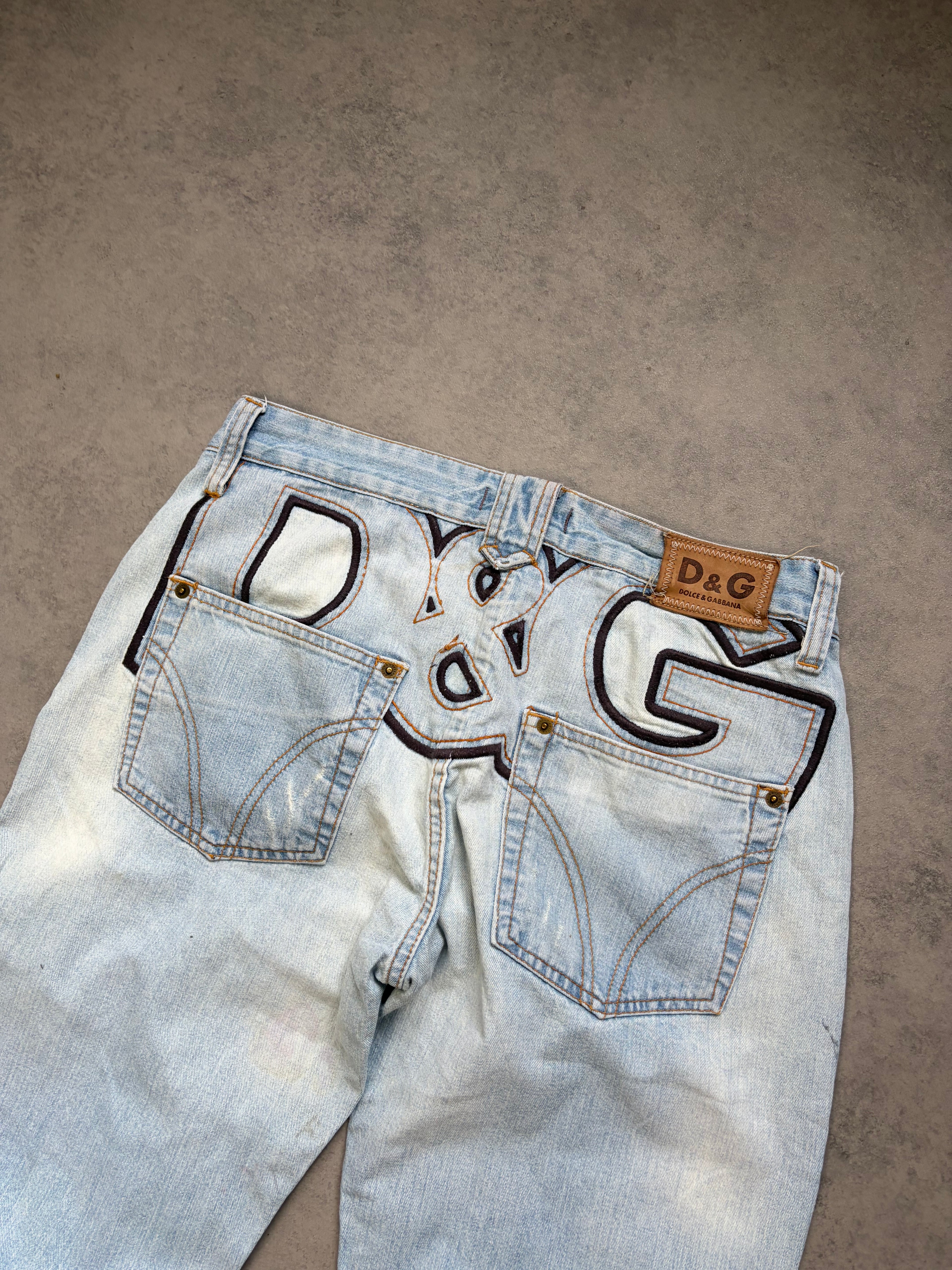 Dolce & Gabbana Big Print Jeans (M)