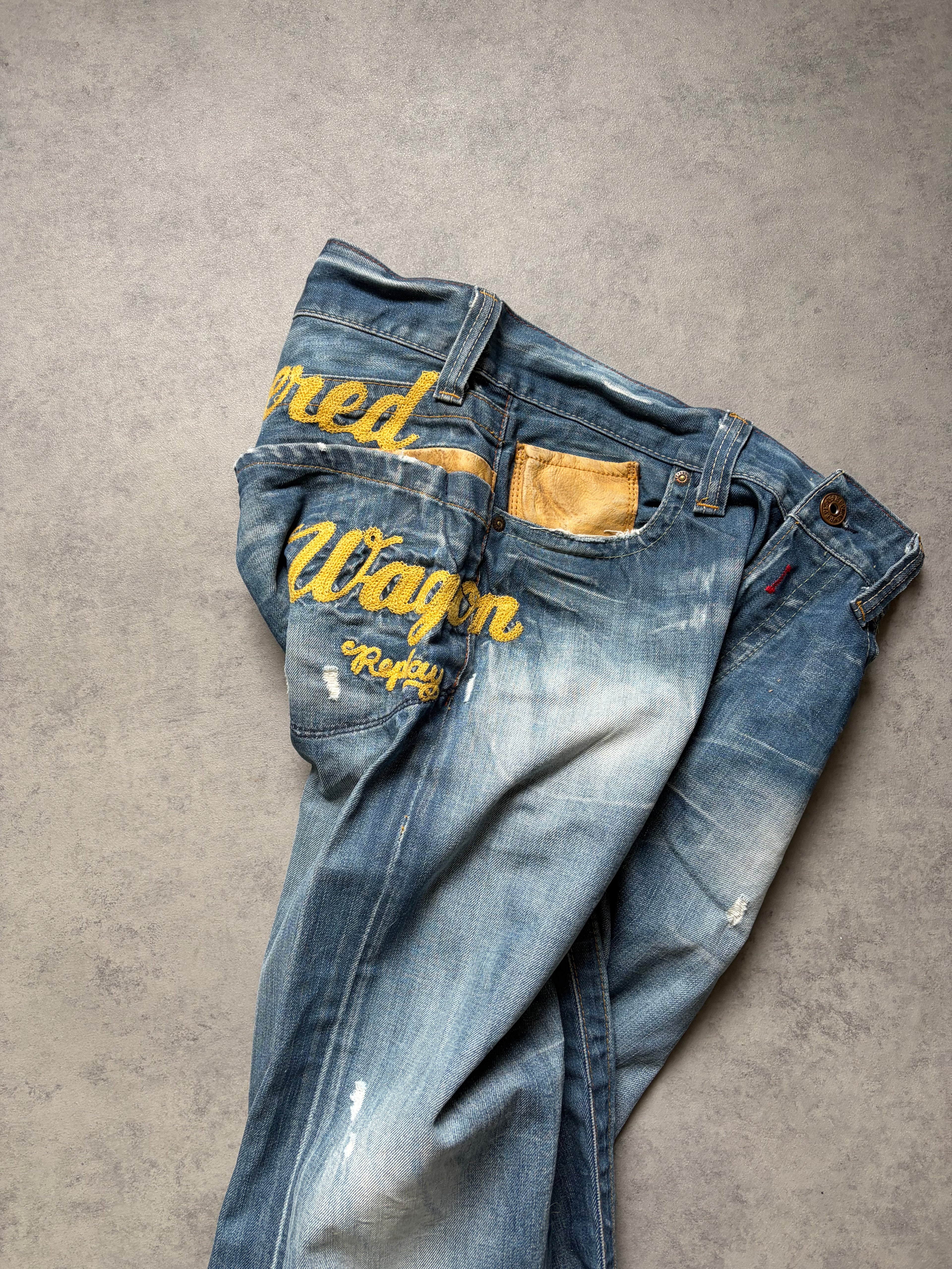Replay Big Print Jeans Baggy (M)