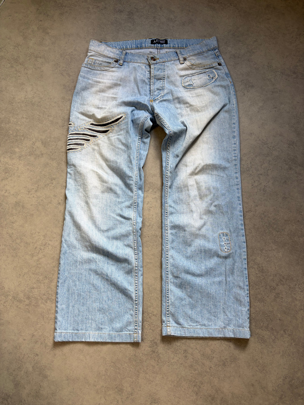 ARMANI BIG PRINT JEANS (S)