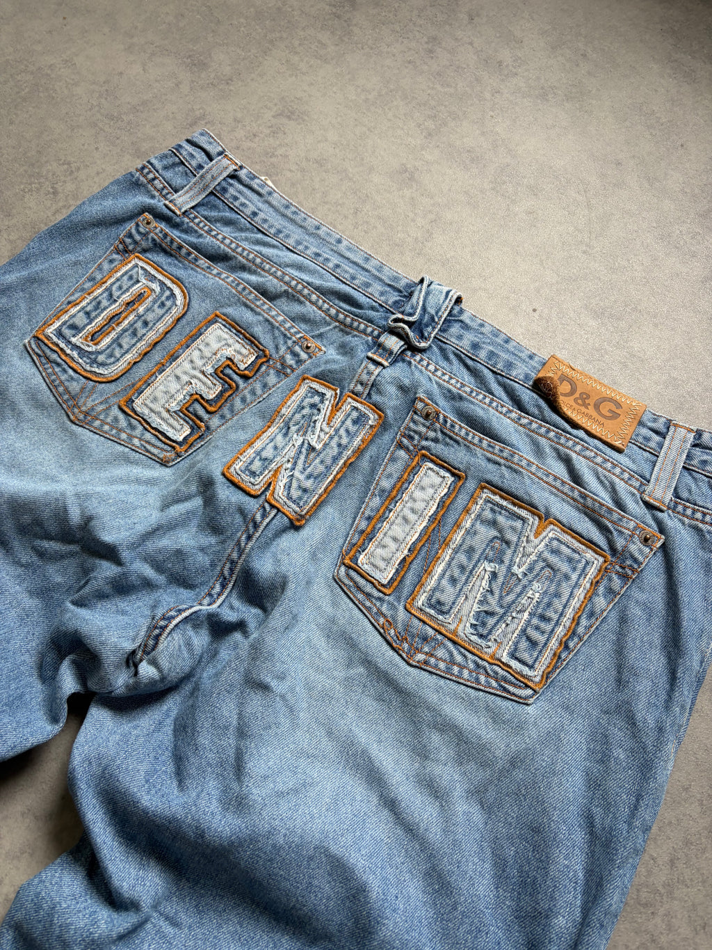Dolce & Gabbana Baggy Jeans (Big Print) (M)