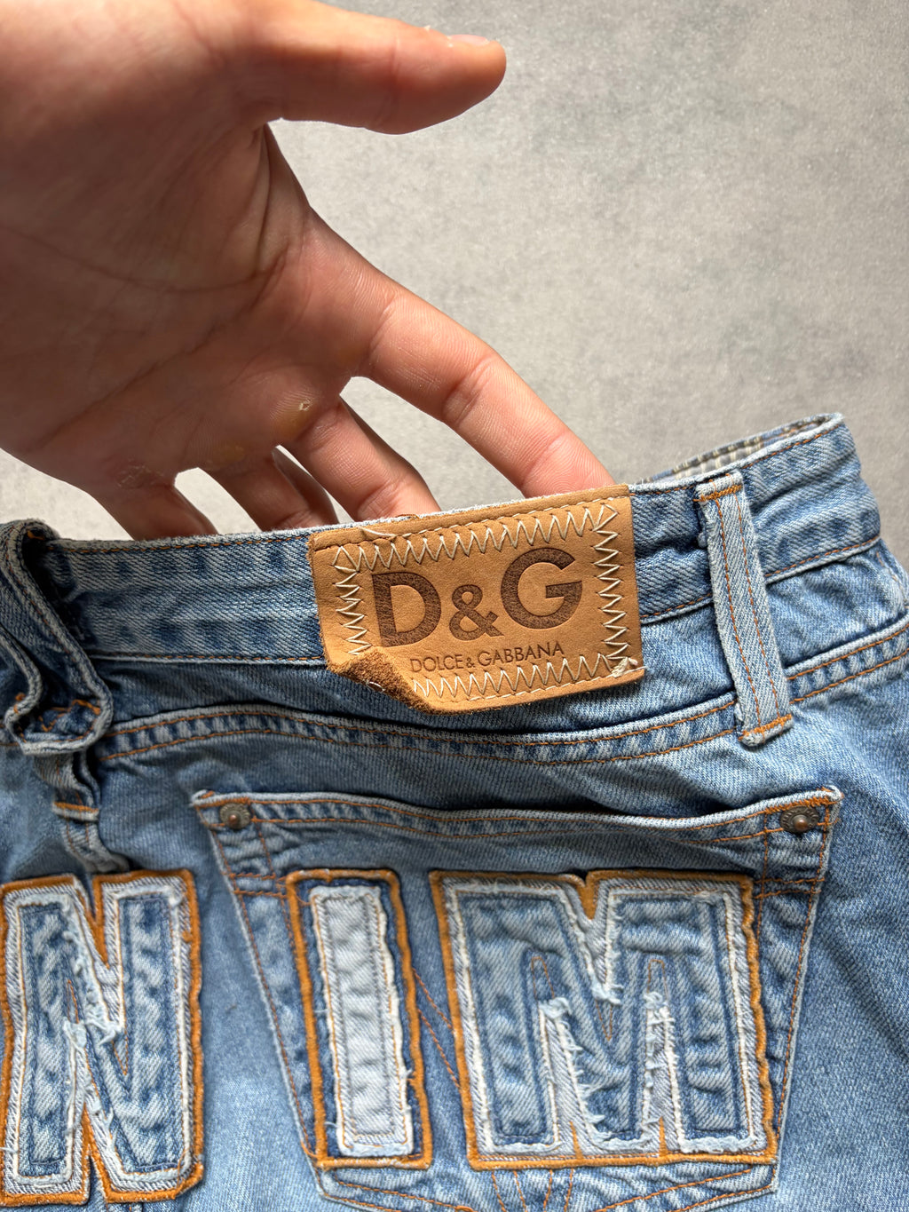 Dolce & Gabbana Baggy Jeans (Big Print) (M)