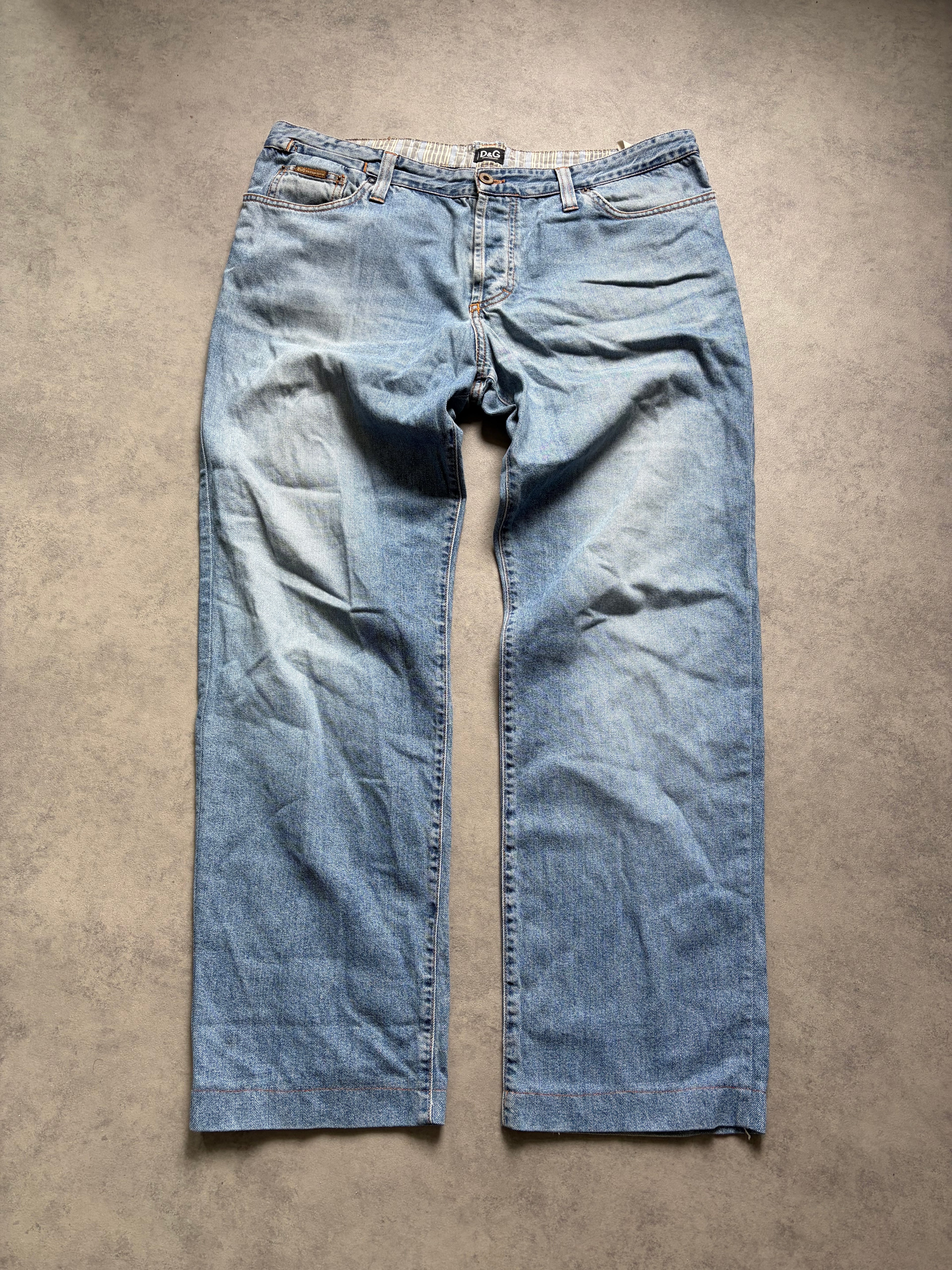 Dolce & Gabbana Baggy Jeans (Big Print) (M)