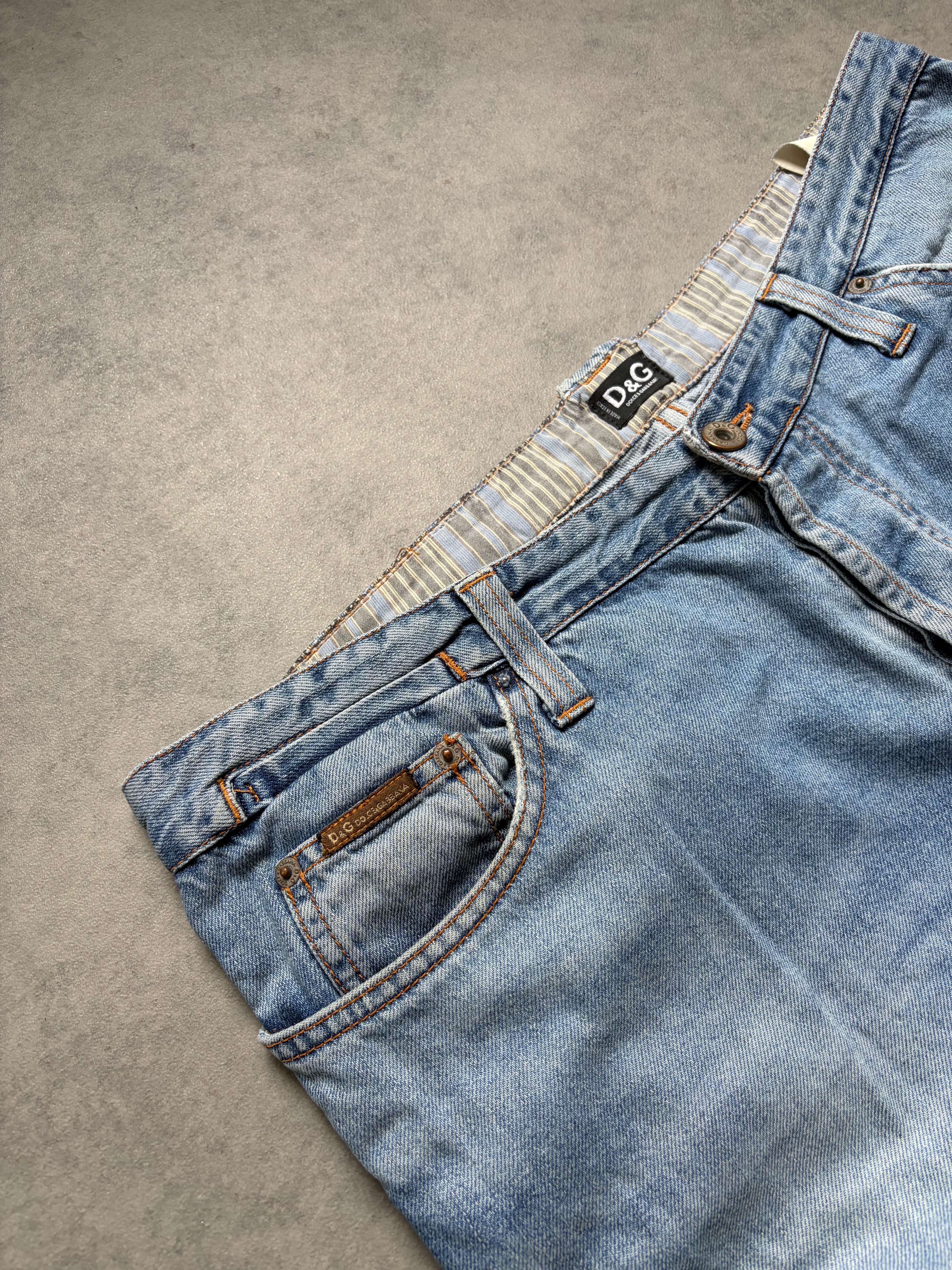 Dolce & Gabbana Baggy Jeans (Big Print) (M)