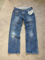 G Star Straight Jeans Big Logo (M)