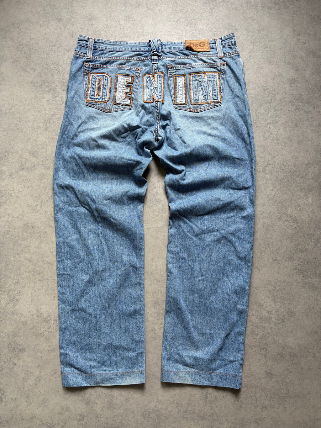 Dolce & Gabbana Baggy Jeans (Big Print) (M)