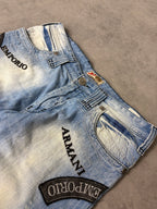 ARMANI BIG PRINT JEANS (M/L) STRAIGHT