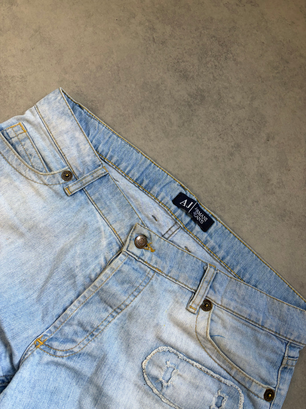 ARMANI BIG PRINT JEANS (S)