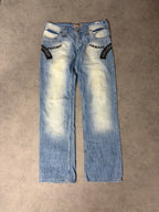 ARMANI BIG PRINT JEANS (M/L) STRAIGHT