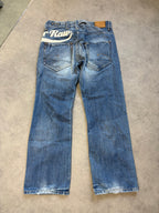 G Star Straight Jeans Big Logo (M)