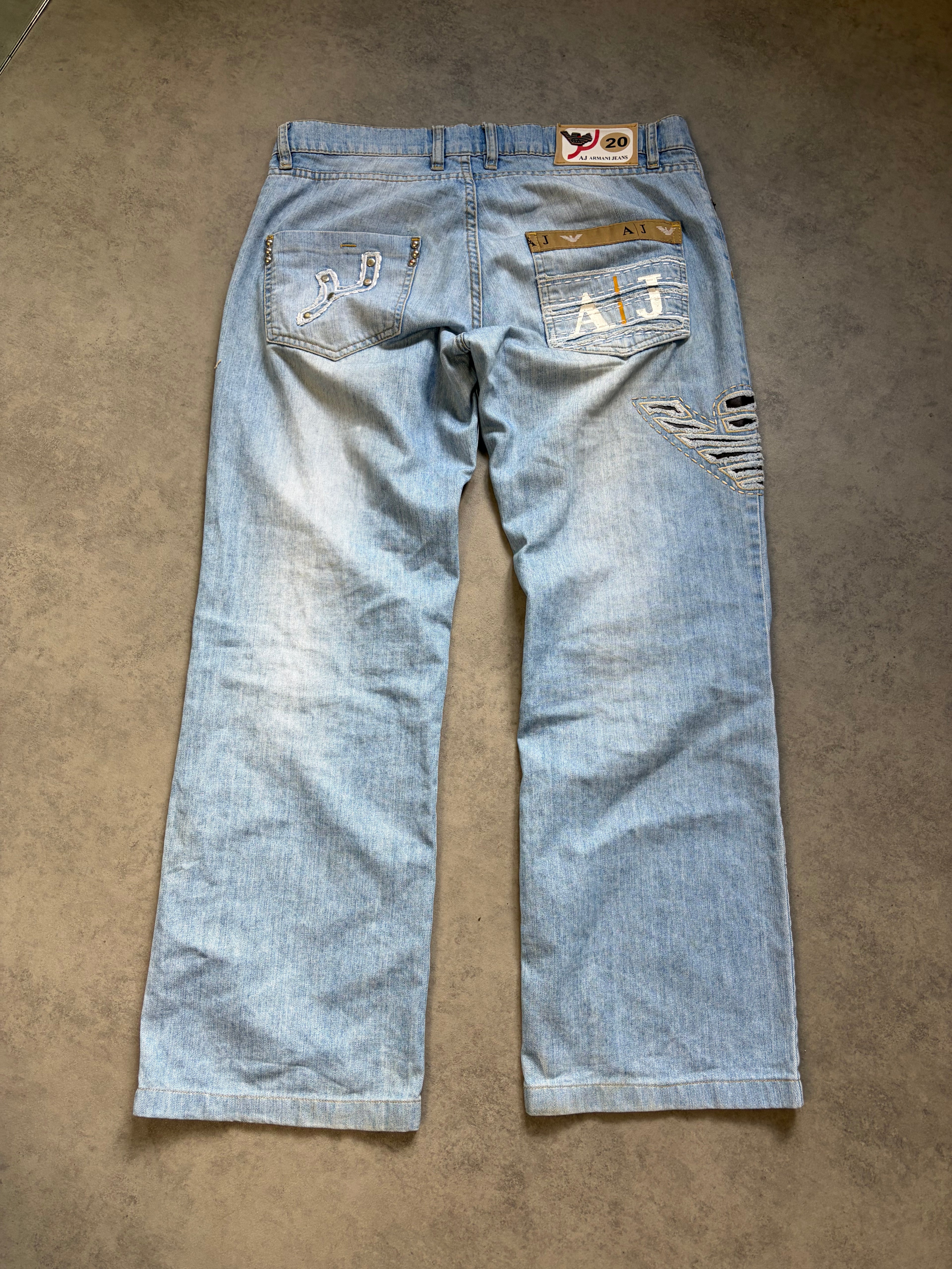 ARMANI BIG PRINT JEANS (S)