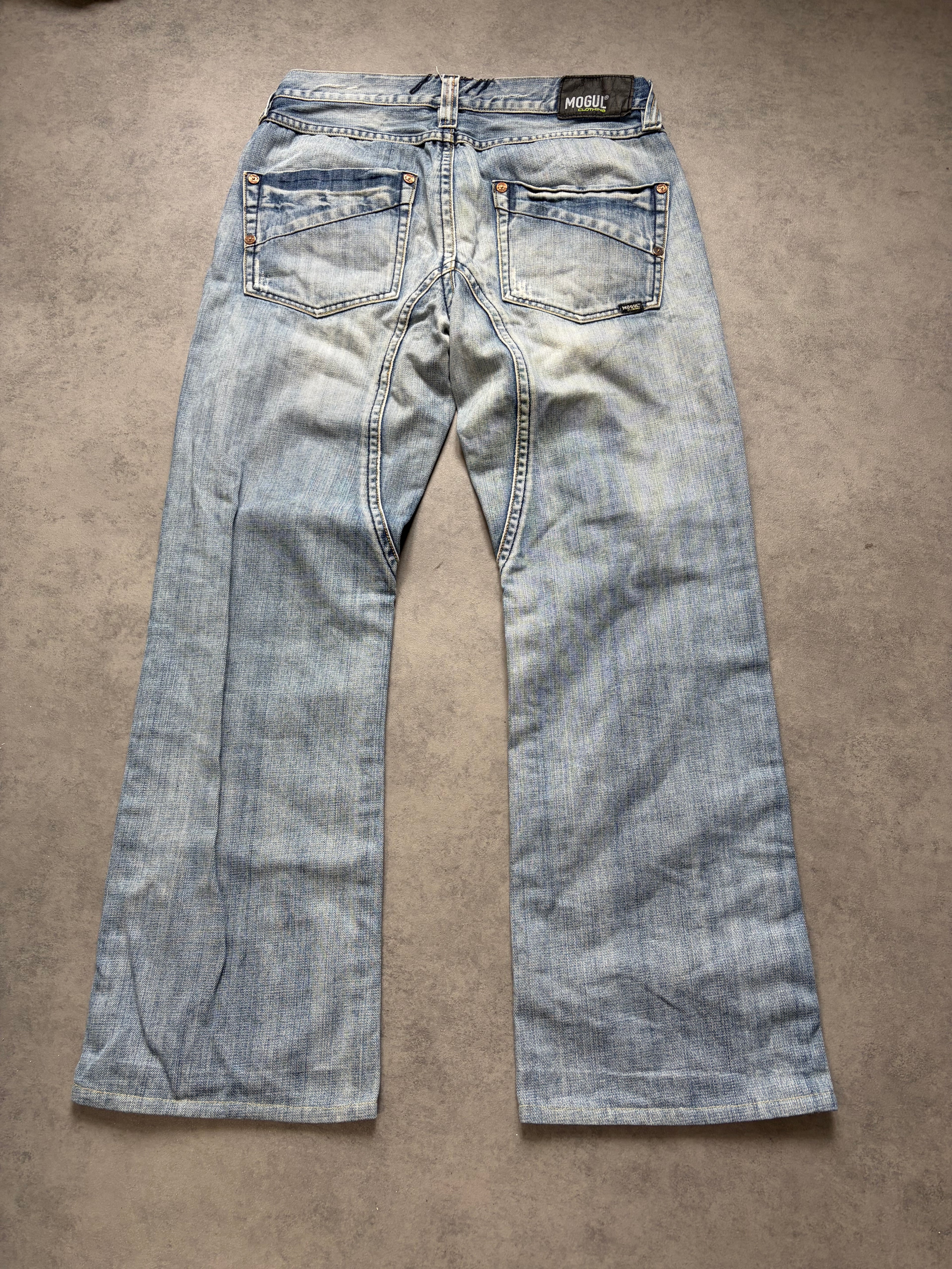 Wasched Straight Jeans (M)