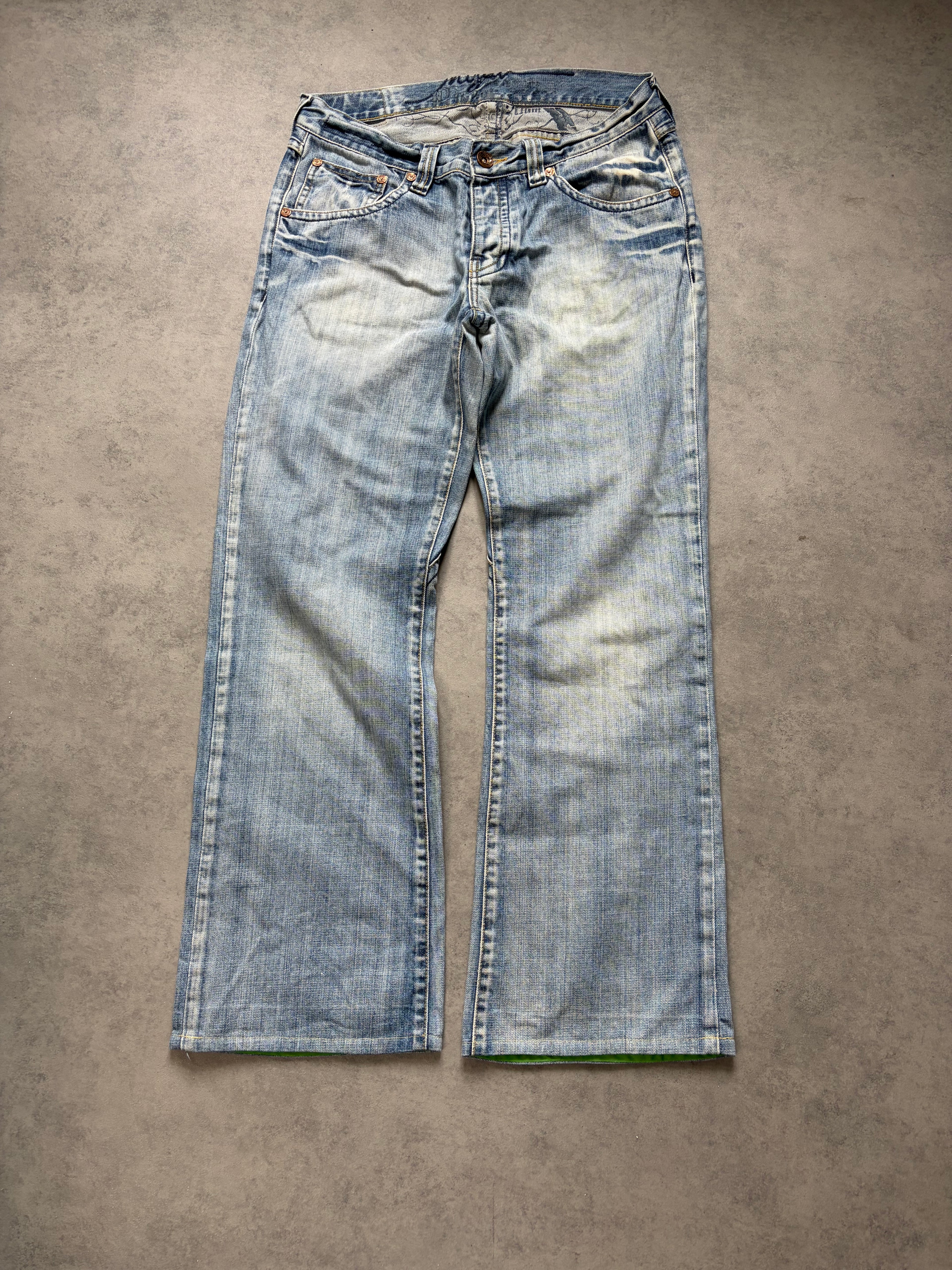 Wasched Straight Jeans (M)
