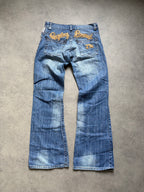 Replay Bootcut Jeans (M) Big Print