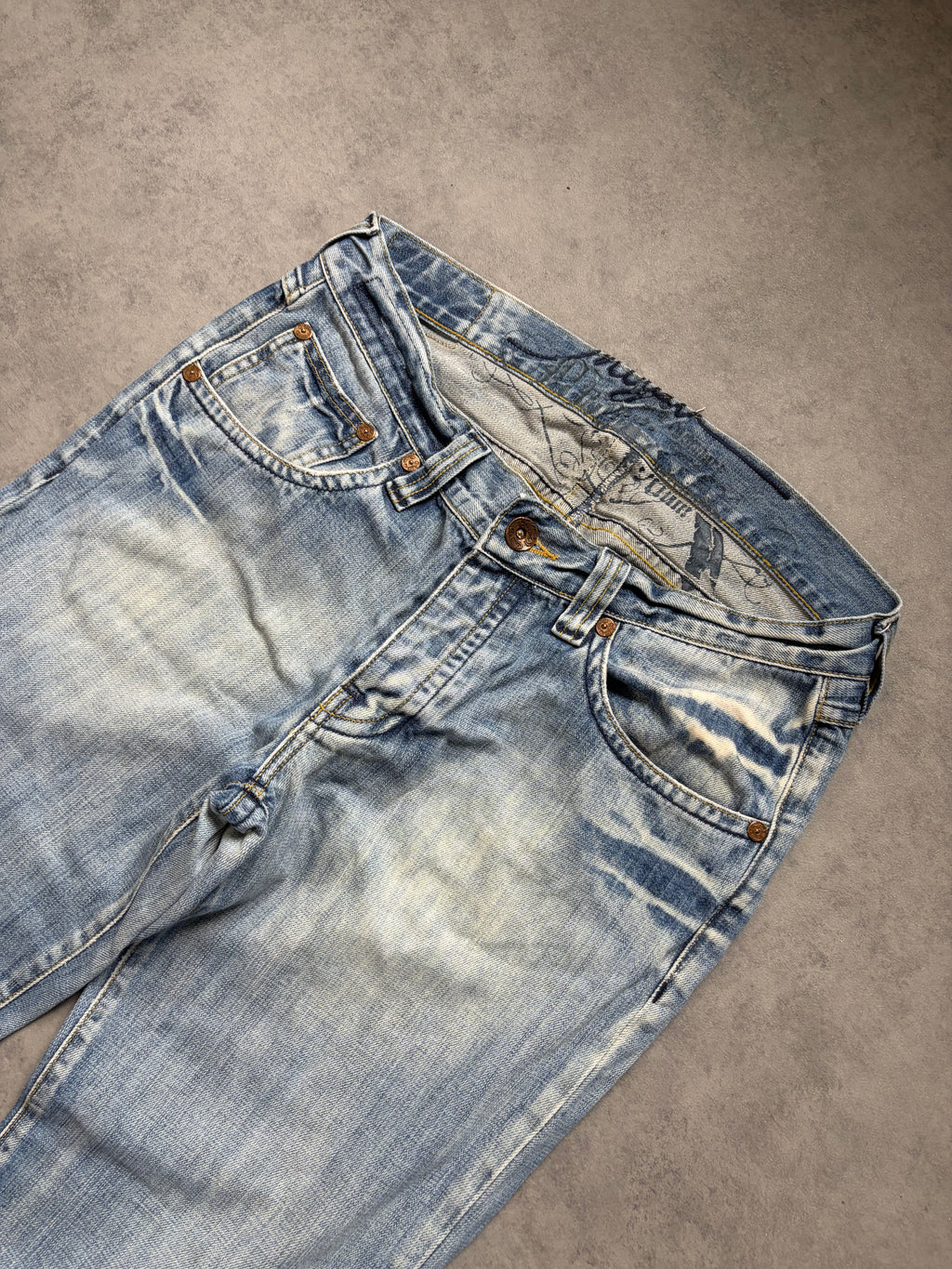 Wasched Straight Jeans (M)