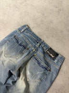 STRAIGHT WASCHED JEANS (XS)