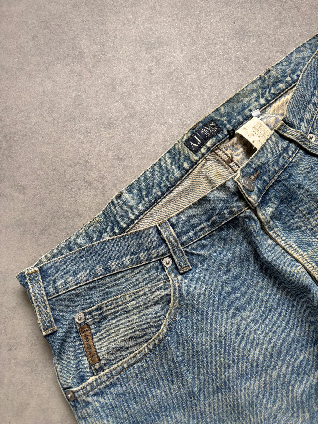 Armani Big Print Jeans Baggy(M)