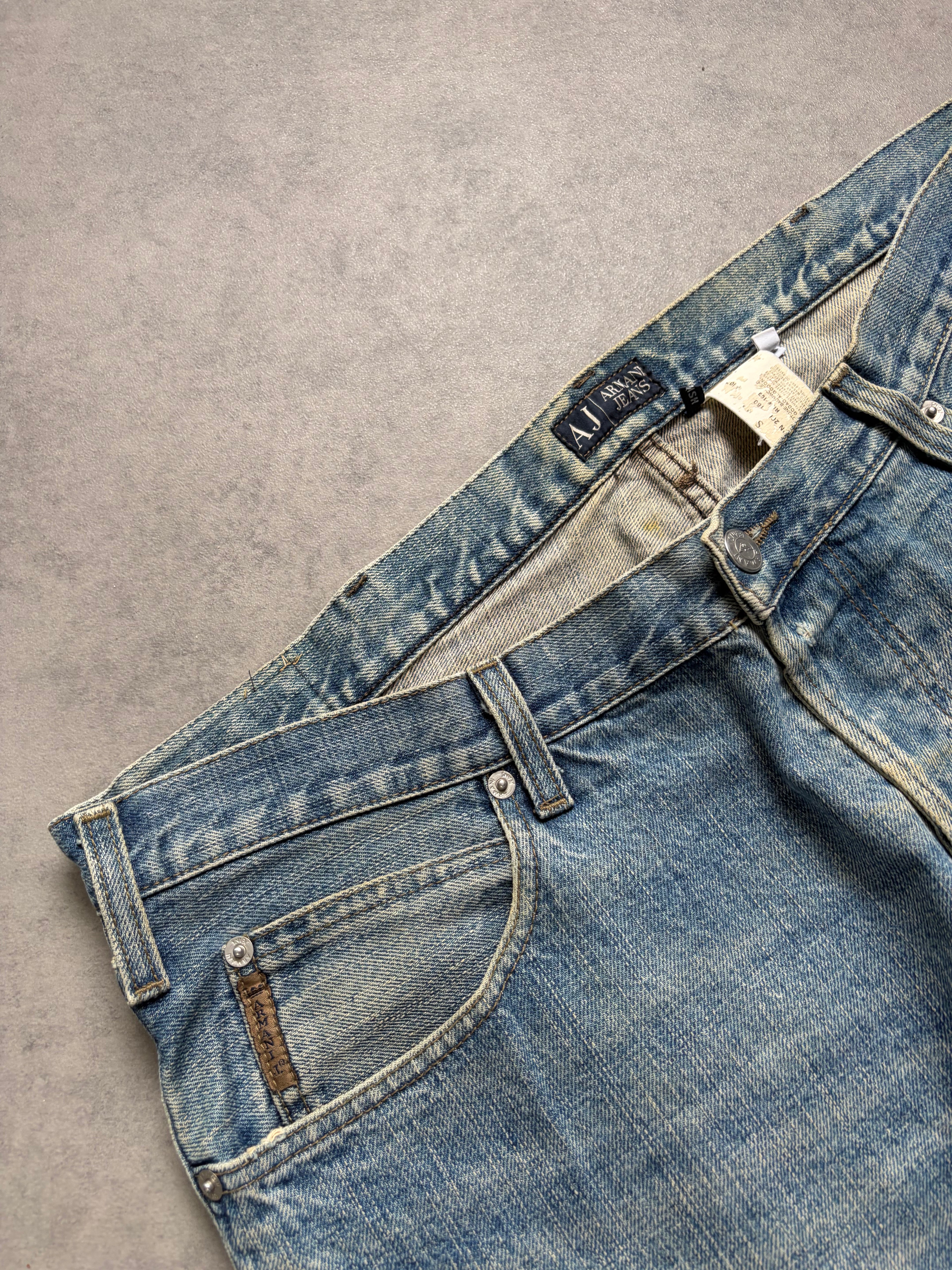 Armani Big Print Jeans Baggy(M)