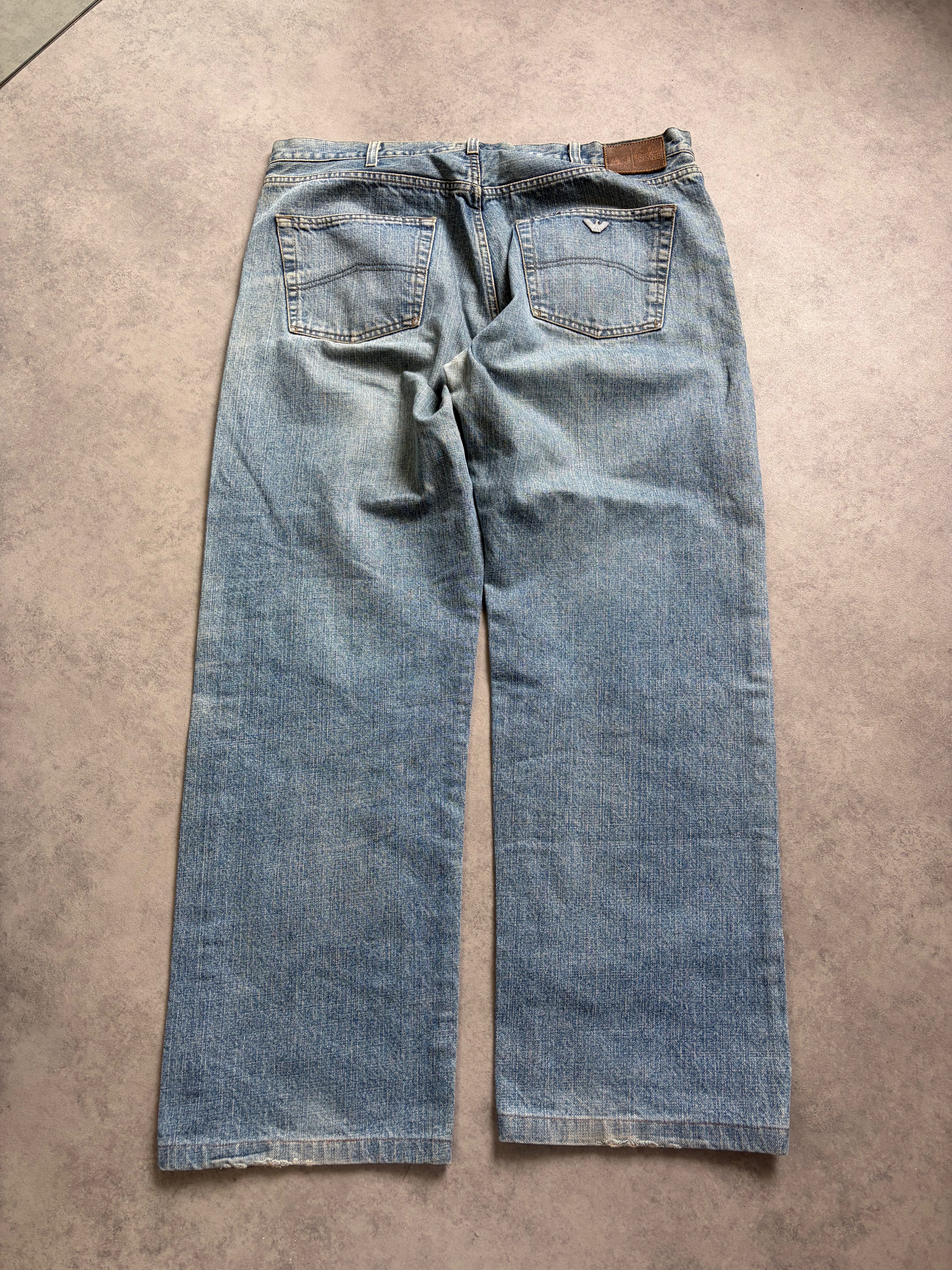Armani Big Print Jeans Baggy(M)