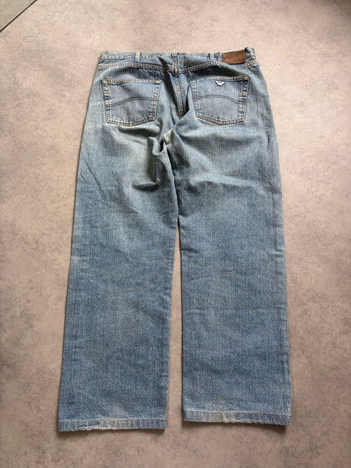 Armani Big Print Jeans Baggy(M)