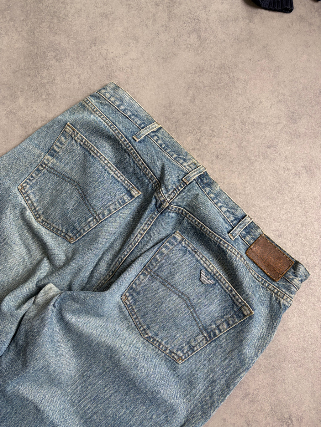Armani Big Print Jeans Baggy(M)